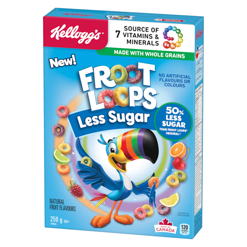 Froot Loops Cereal Less Sugar