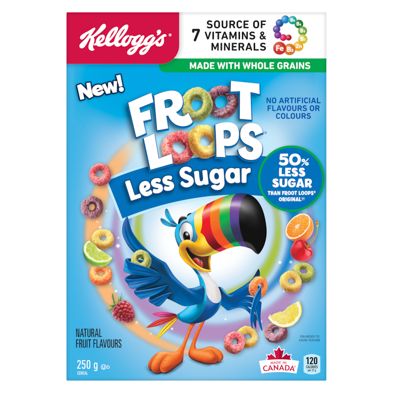Froot Loops Cereal Less Sugar
