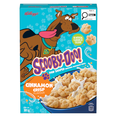 Kelloggs Scooby-Doo! Cereal Cinnamon Crisp Flavour 301 g, $2.92/100g