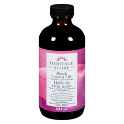 HERITAGE STORE Black Castor Oil For Body, Hair & Brows 237 ml, $11.81/100ml