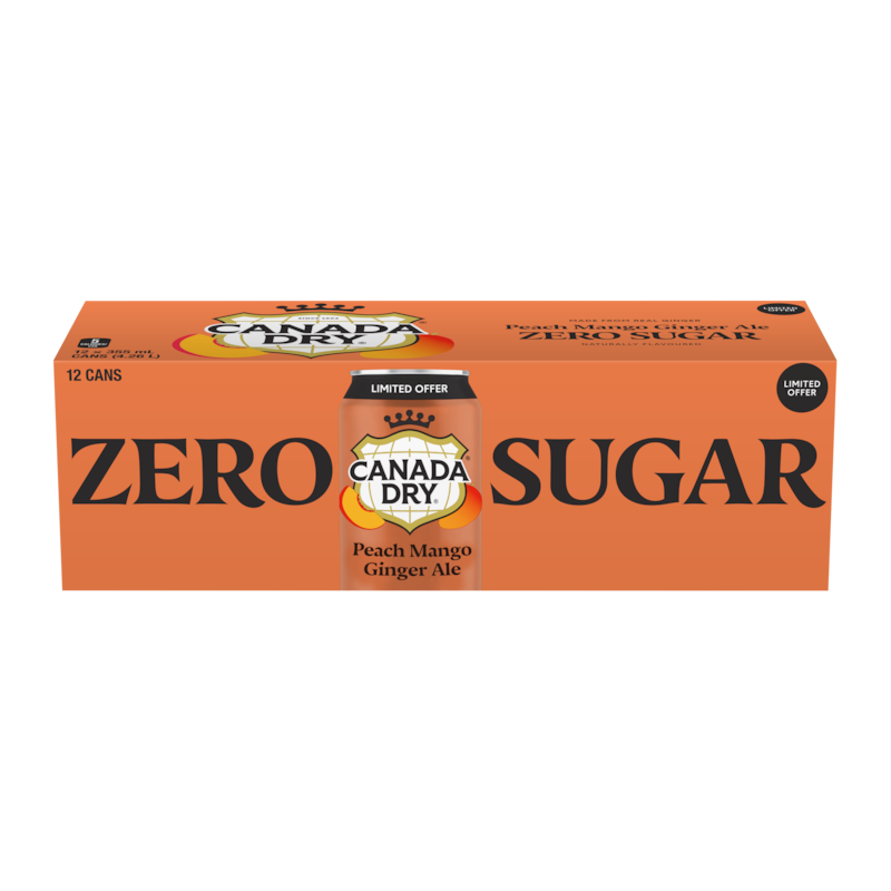 Peach Mango Zero Sugar Ginger Ale