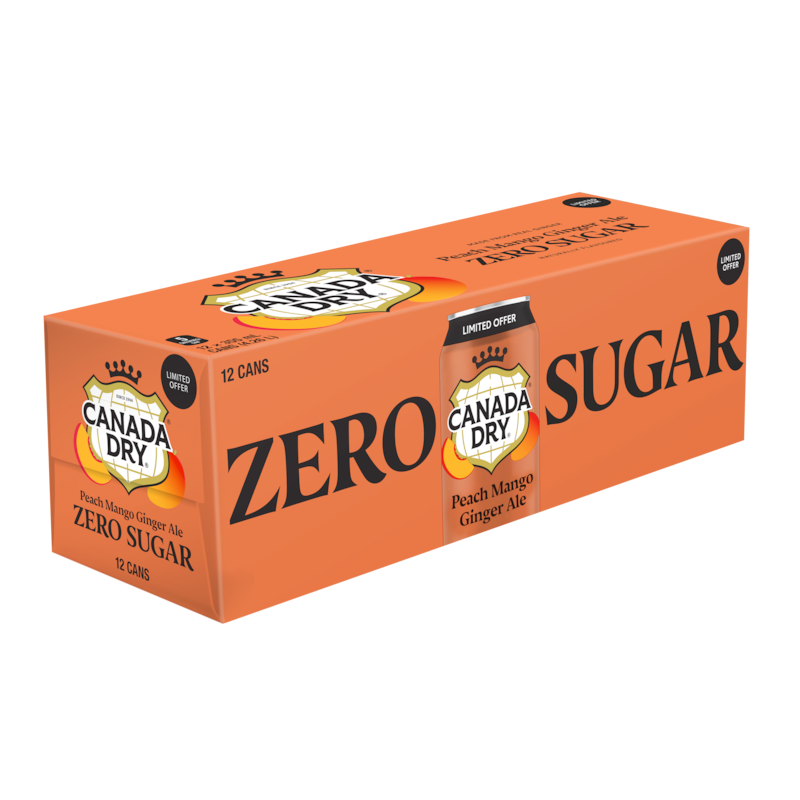 Peach Mango Zero Sugar Ginger Ale