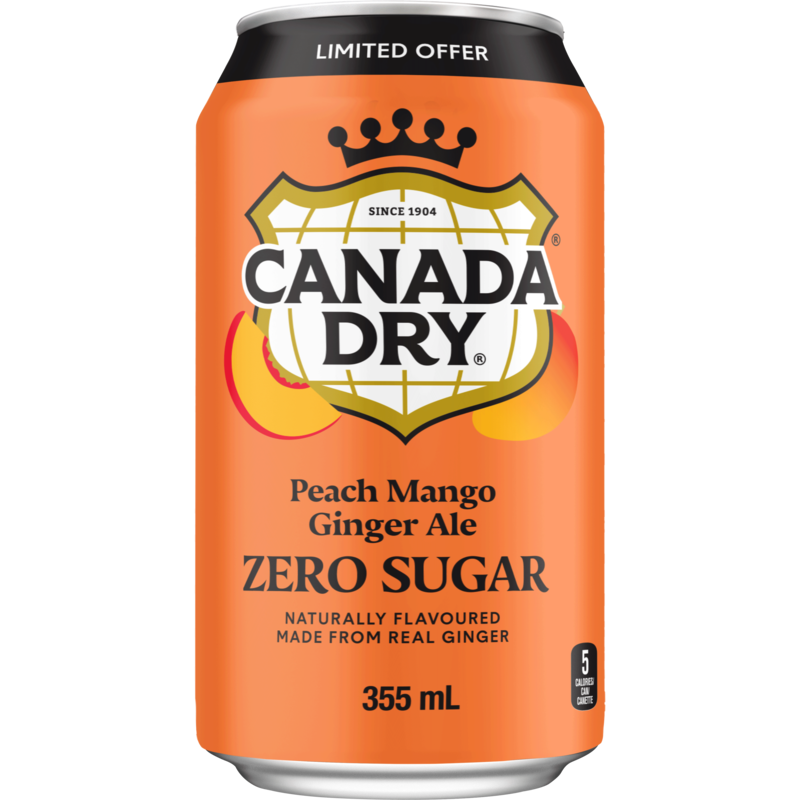 Peach Mango Zero Sugar Ginger Ale