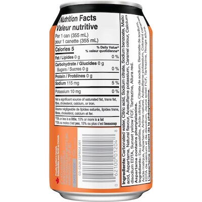 Peach Mango Zero Sugar Ginger Ale