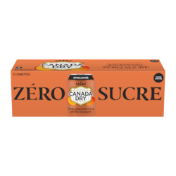Canada Dry Soda Gingembre à La Pêche-Mangue Zèro Sucre 12x355.0 ml, 0,21 $/100ml