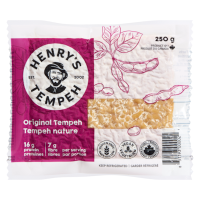 Henry's Tempeh Original Tempeh 250 g, $3.60/100g