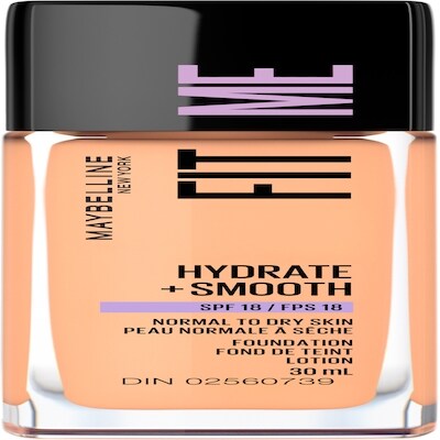 Maybelline Fit Me Hydrate + Smooth Foundation SPF 18, Porcelain Buff Beige 30 ml, $48.30/100ml