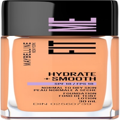 Maybelline Fit Me Hydrate + Smooth Foundation SPF 18, Porcelain Sun Beige 30 ml, $48.30/100ml