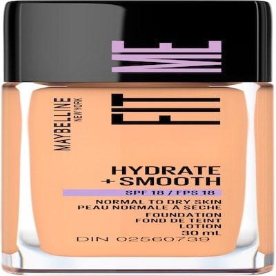 Maybelline Fit Me Hydrate + Smooth Foundation SPF 18, Porcelain Medium Buff 30 ml, $48.30/100ml