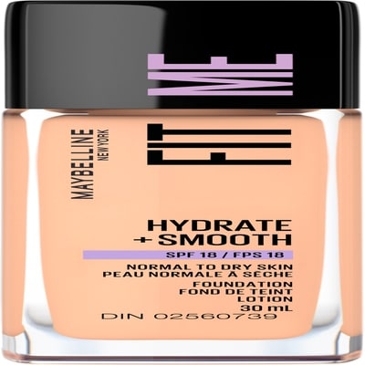 Maybelline Fit Me Hydrate + Smooth Foundation SPF 18, Porcelain Nude Beige 30 ml, $48.30/100ml