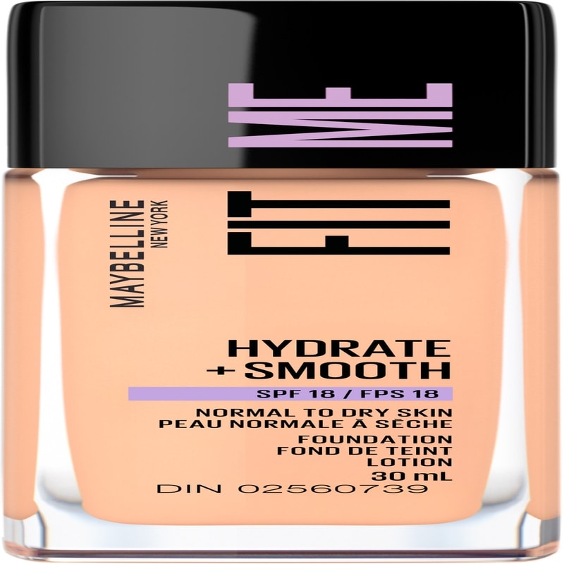 Maybelline Fit Me Hydrate + Smooth Foundation SPF 18, Porcelain
