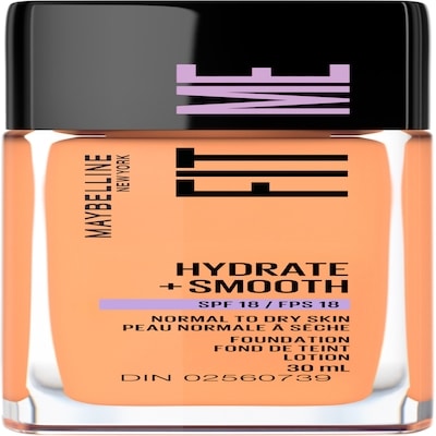 Maybelline Fit Me Hydrate + Smooth Foundation SPF 18, Porcelain Soft Honey 30 ml, $48.30/100ml