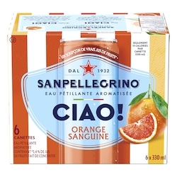SanPellegrino CIAO! Eau pétillante à l’orange sanguine 6x330.0 ml, 0,45 $/100ml