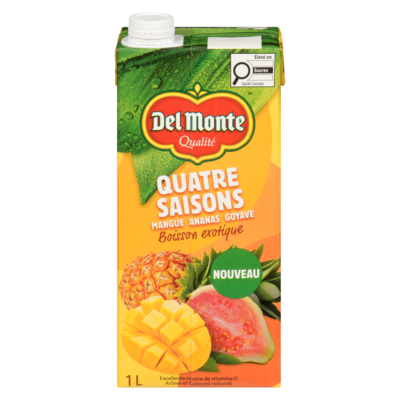 Del Monte Boisson exotique mangue ananas goyave 1 l, 0,43 $/100ml