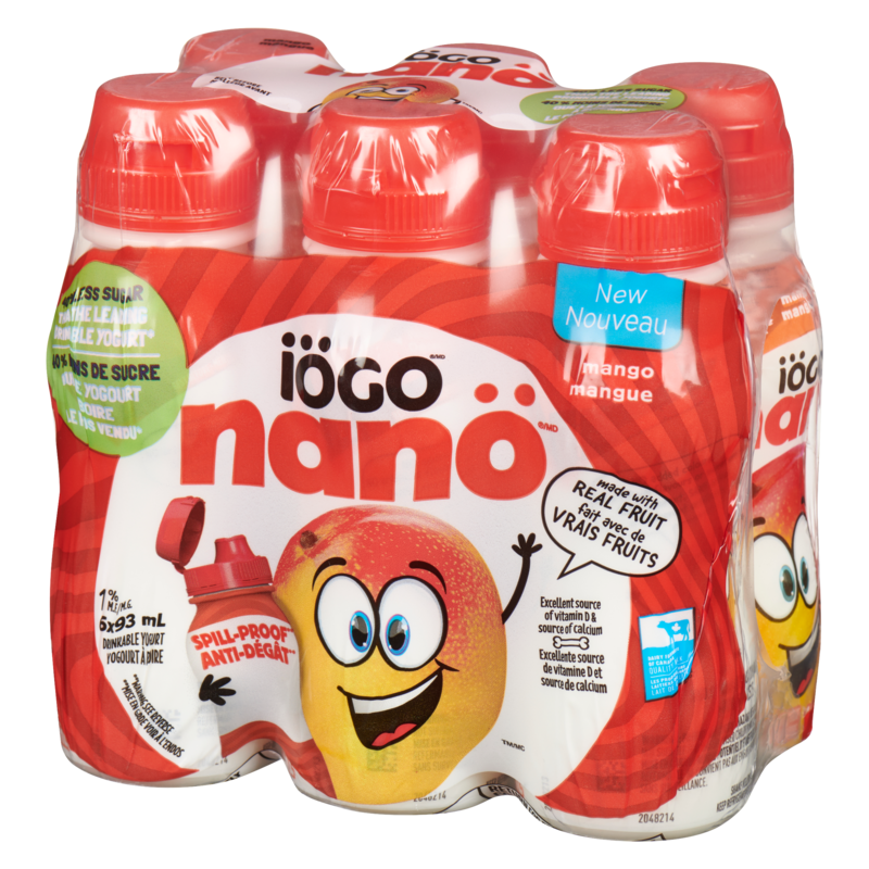 Drinkable Yogurt, Mango, 6 Pack
