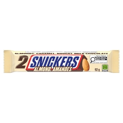 Snickers Almond Chocolate Bar, King Size 92 g, $3.58/100g