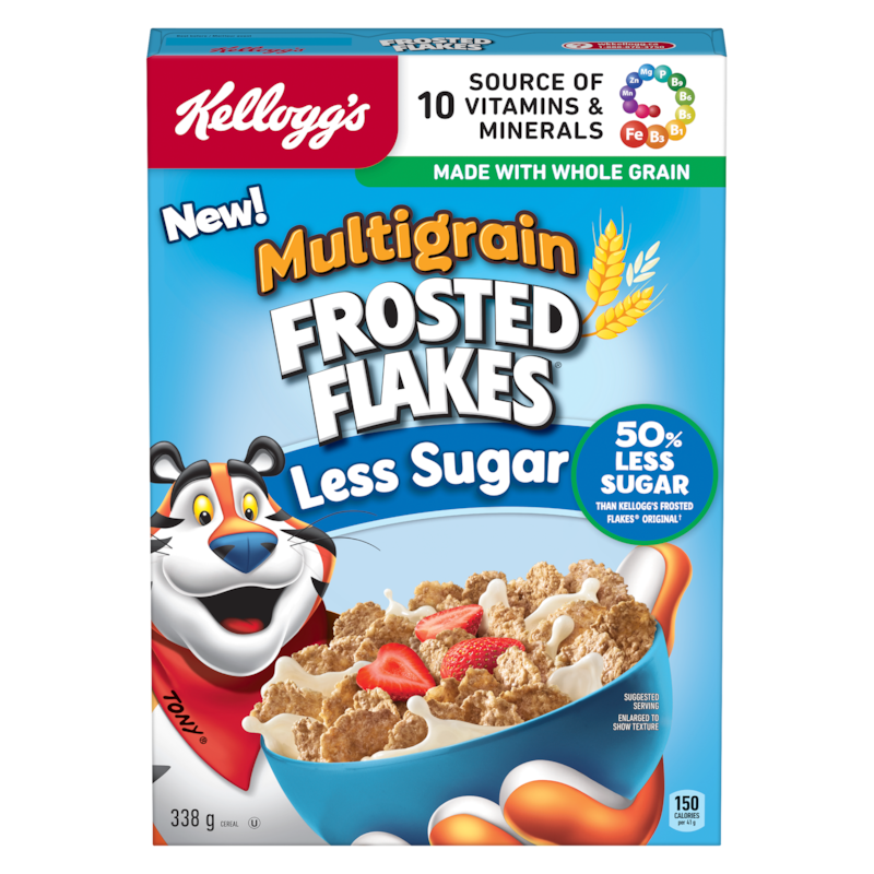 Frosted Flakes Cereal Multigrain Less Sugar 
