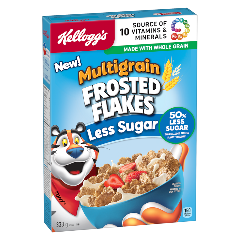Frosted Flakes Cereal Multigrain Less Sugar 