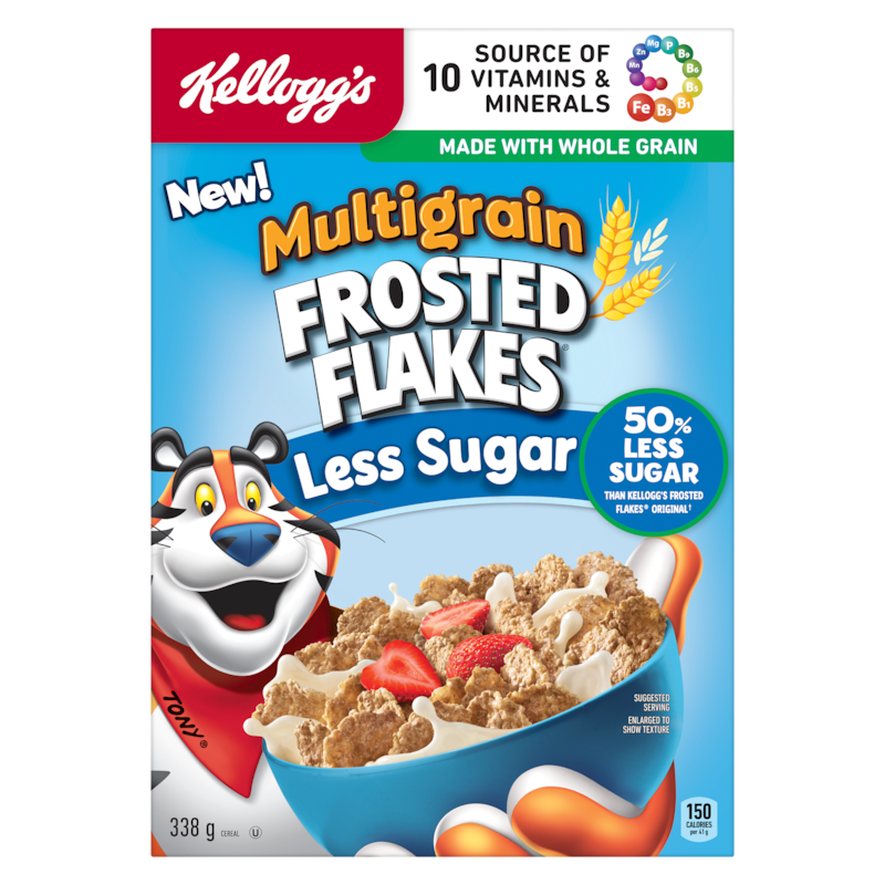 Frosted Flakes Cereal Multigrain Less Sugar 