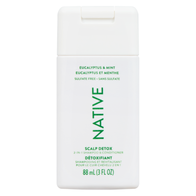 Native Shampooing et revitalisant 2-en-1 détoxifiant eucalyptus et menthe 88 ml, 5,67 $/100ml