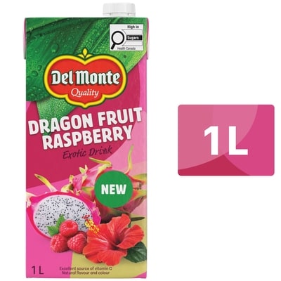 Del Monte Dragon Fruit Raspberry Exotic Drink 1 l, $0.40/100ml