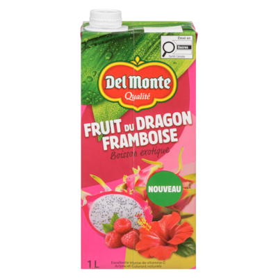 Del Monte Boisson exotique fruit du dragon framboise 1 l, 0,43 $/100ml