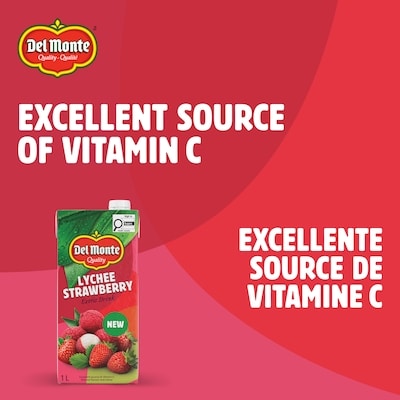 Litchi fraise boisson exotique