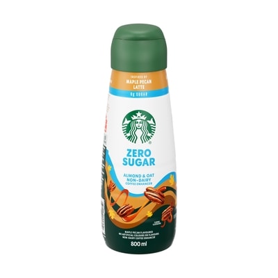 Starbucks Zero Sugar Almond and Oat Non-Dairy Coffee Enhancer, Maple Pecan 800 ml, $1.00/100ml