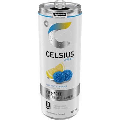 Celsius Blue Razz Lemonade Energy Drink 355 ml, $0.93/100ml