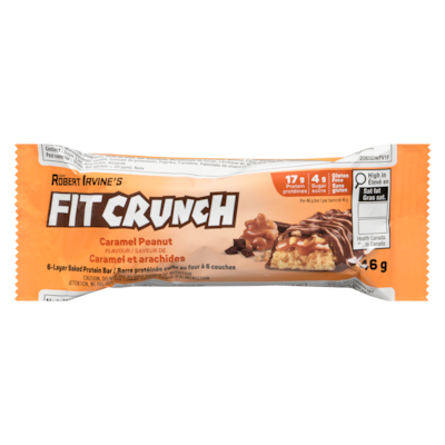 Barre protéinée arachide au caramel 46 g, 8,24 $/100g