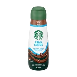 Starbucks Rehausseur café Moka ZÉRO SUCRE non laitier 800 ml, 1,00 $/100ml