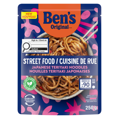 Bens Original Cuisine de rue nouilles teriyaki japonaises 250 g, 2,20 $/100g