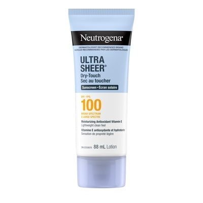 Neutrogena Ultra Sheer Face & Body Lotion SPF 100 88 ml, $20.44/100ml