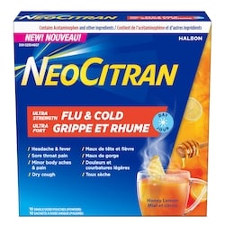 NeoCitran Grippe et Rhume Jour miel et citron Ultra Fort (poudre) 10 ea, 1,70 $/1ch