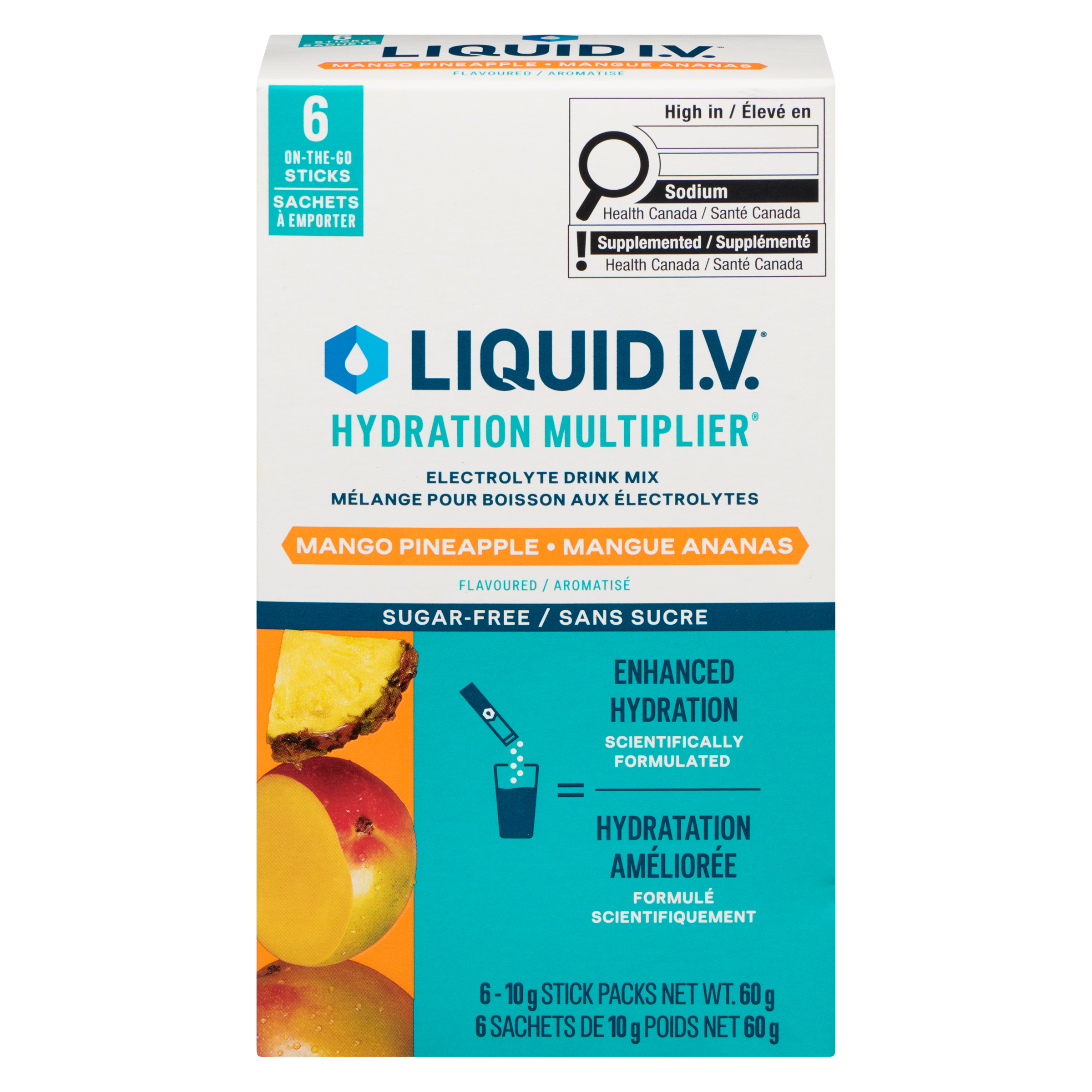 Liquid I.V Electrolyte Drink Mix, Mango Pineapple, 6-Pack 6 ea, $2.67/1ea
