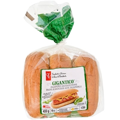 le Choix du Président Pain à saucisse aux jalapeño Gigantico 432 g, 0,93 $/100g