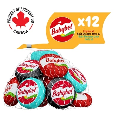 Babybel Assortiments de collations au fromage12P 240 g, 4,16 $/100g