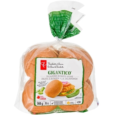 le Choix du Président Pains à burger aux jalapeño Gigantico 568 g, 0,70 $/100g