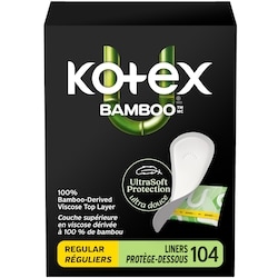 Kotex Bamboo Wrapped Liners, Light Absorbency, Regular Length, 94 Count 94 ea, $0.14/1ea