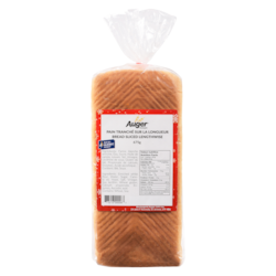 Auger Bread Sliced Lengthwise 675 g, $0.86/100g