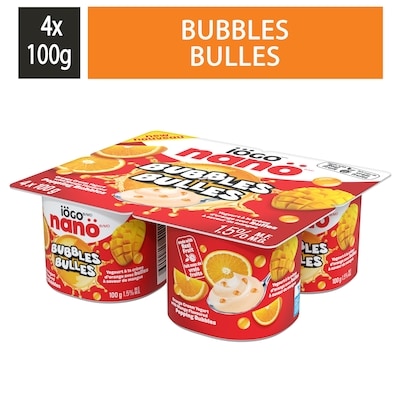 IÖGO nanö yogourt bulles crème d’orange et mangue 400 g, 1,00 $/100g