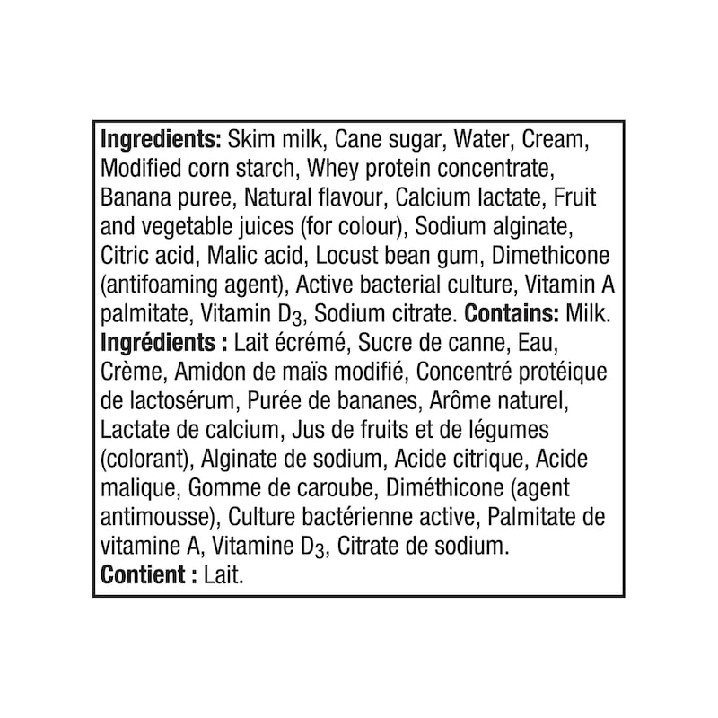 Nanö Bubbles Banana Yogurt With Mango Bubbles 1.5%