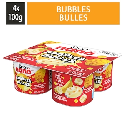 IÖGO nanö yogourt bulles banane et mangue 400 g, 1,00 $/100g