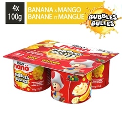 IÖGO nanö yogourt bulles banane et mangue 4x100.0 g, 0,88 $/100g