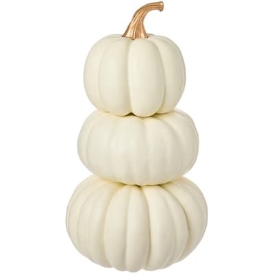 null Stacked Pumpkin Decoration - White 1 ea, $39.00/1ea