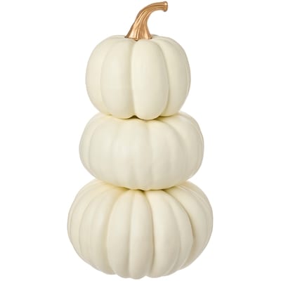 null Citrouilles décoratives empilées – blanc 1 ea, 39,00 $/1ch