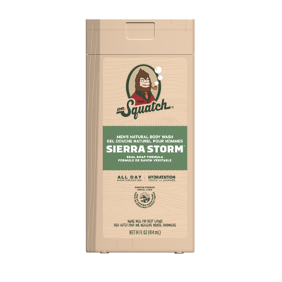 DR.Squatch Gel douche non exfoliant, Sierra Storm 414 ml, 4,11 $/100ml