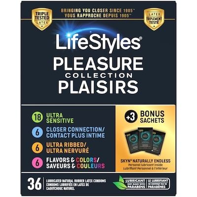 Lifestyles Pleasure Collection 36 ea, $0.64/1ea