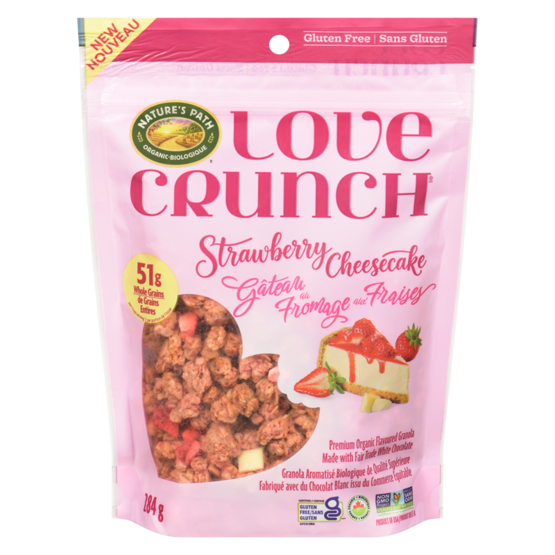 Premium Organic Flavoured Granola Gluten Free Strawberry Cheesecake