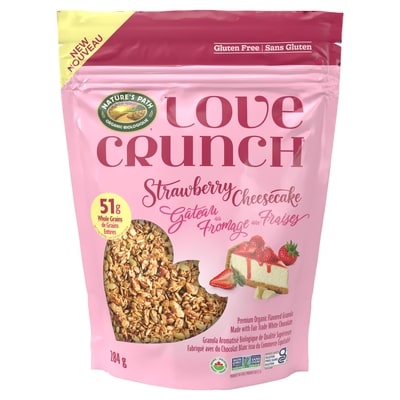 Nature’s Path Granola Sans Gluten biologique Gateau au fromage auz fraises Love Crunch sac de 284 g 284 g, 2,81 $/100g